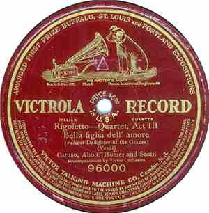 Caruso, Abott, Homer, Scotti - Rigoletto - Quartet Act 3 - Bella Figlia Del ...