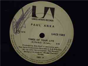 Paul Anka - Times Of Your Life / Water Runs Deep