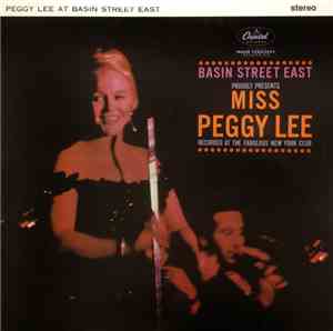 Miss Peggy Lee - Peggy Lee At Basin Street East