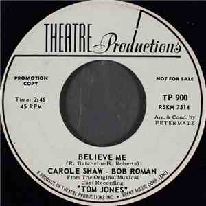 Carol Shaw - Bob Roman  - Believe Me