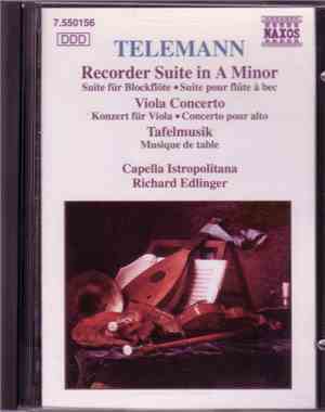 Telemann - Capella Istropolitana, Richard Edlinger - Recorder Suite · Viola ...