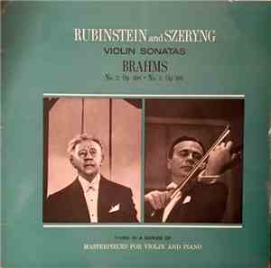 Rubinstein And Szeryng, Brahms - Rubinstein and Szeryng Violin Sonatas Brah ...
