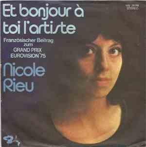 Nicole Rieu - Et bonjour à toi l'artiste