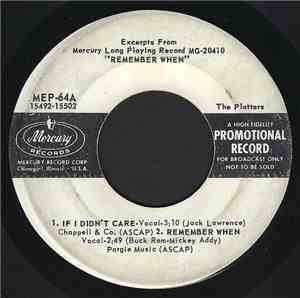 The Platters - Excerpts From Mercury Long Playing Record MG-20410 
