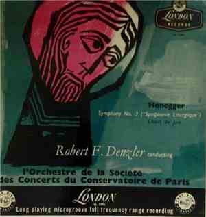 Arthur Honegger, Robert F. Denzler, Orchestre De La Société Des Concerts Du ...
