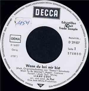 Liane Covi - Wenn Du Bei Mir Bist / Ich Liebe Ihn