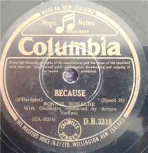 Ronnie Ronalde - Because/ Largo