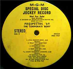The Corporate Body - Prospectus '69