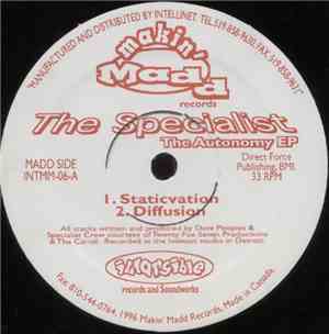 The Specialist  - The Autonomy EP