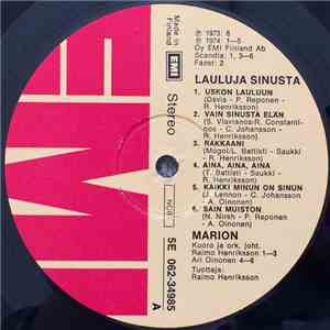 Marion  - Lauluja Sinusta