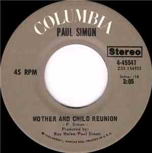 Paul Simon - Mother And Child Reunion / Paranoia Blues