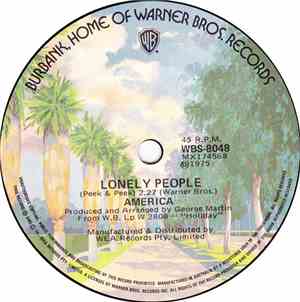 America  - Lonely People