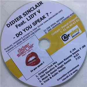 Didier Sinclair - Do You Speak ?