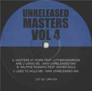 Masters At Work / Ralphi Rosario - Are U Using Me / U Used To Hold Me