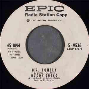 Buddy Greco - Mr. Lonely / Sentimental Fool