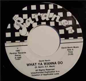 David Nevin - What Ya Wanna Do / You're For Me