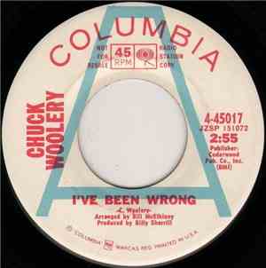 Chuck Woolery - I've Been Wrong / Soft Velvet Love