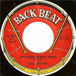 Joe Hinton  - You Know It Ain't Right / Love Sick Blues