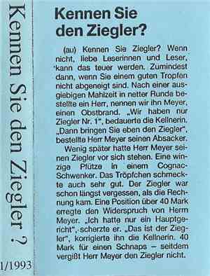 Harald Sack Ziegler - Kennen Sie Den Ziegler?
