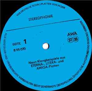 Various - Stereophonie - Klangbeispiele Und Technische Tests