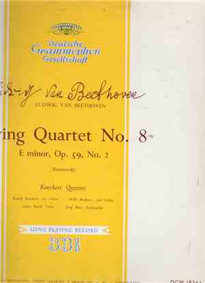 Ludwig van Beethoven, Koeckert-Quartett, Oskar Riedl, Josef Merz, Rudolf Ko ...