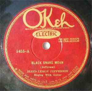 Blind Lemon Jefferson - Black Snake Moan / Matchbox Blues