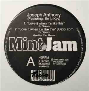 Joseph Anthony - Love It When It's Like This