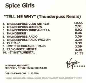 Spice Girls - Tell Me Why (Thunderpuss Remixes)