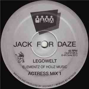 Legowelt - Elementz Of Houz Music (Actress Rmxs)