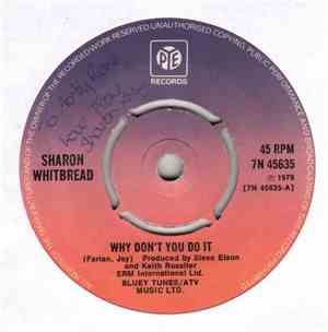 Sharon Whitbread - Why Don't You Do It / I Can't Move No Mountains