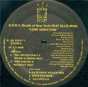 S.O.N.Y. (South Of New York) Feat Ellis Miah - Love Addiction