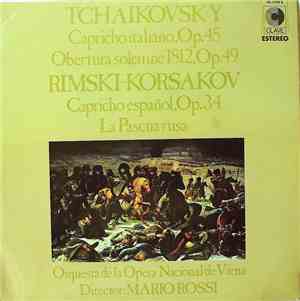 Tchaikovsky, Rimsky-Korsakov, Mario Rossi , Orquesta De La Ópera Nacional D ...