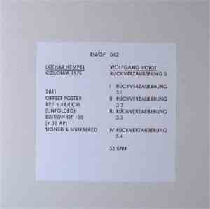 Lothar Hempel / Wolfgang Voigt - Colonia 1975 - Rückverzauberung 3