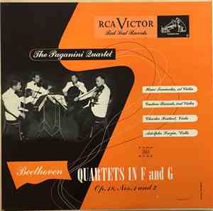 Paganini Quartet - Beethoven Quartets In F & G