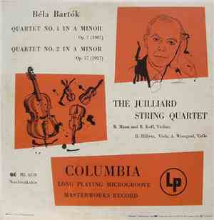 Béla Bartók, The Juilliard String Quartet - Quartet No. 1 In A Minor / Quar ...
