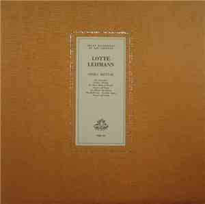 Lotte Lehmann - Opera Recital