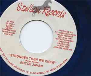 Royce Javan - Stronger Than We Knew
