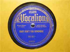 Big Bill / Big Bill And His Memphis Five - Baby Don't You Remember / You Ca ...