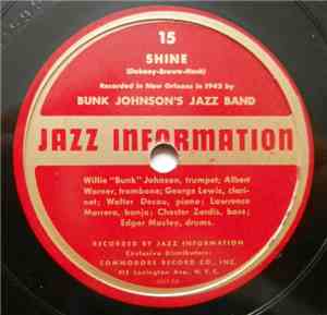 Bunk Johnson's Jazz Band - Shine / Yaaka Hula Hickey Dula