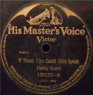 Henry Grant  / Hector Grant - If Those Lips Could Only Speak / Meet Me, Jen ...