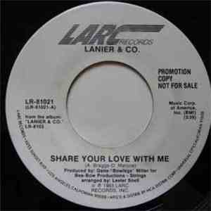 Lanier & Co. - Share Your Love With Me / Share Your Love With Me