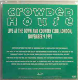 Crowded House - Live At The Town And Country Club, London, November 9 1991