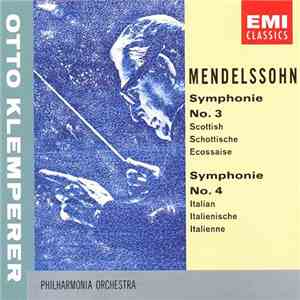 Mendelssohn, Otto Klemperer, Philharmonia Orchestra - Symphonie No. 3 Scott ...
