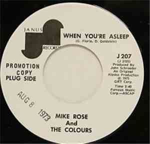 Mike Rose And The Colours - When You're Asleep