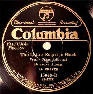 Al Craver - The Letter Edged In Black / Zeb Turney's Gal