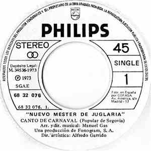 Nuevo Mester De Juglaría - Canto De Carnaval / Anton