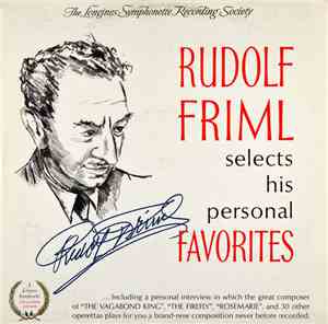 Rudolf Friml - Rudolf Friml Selects His Personal Favorites