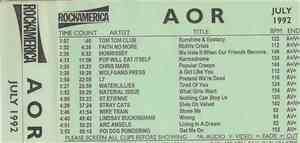 Various - AOR Juy 1992