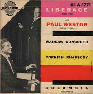 Liberace With Paul Weston & His Orch. - Warsaw Concerto / Cornish Rhapsody