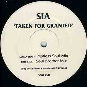 Sia - Taken For Granted